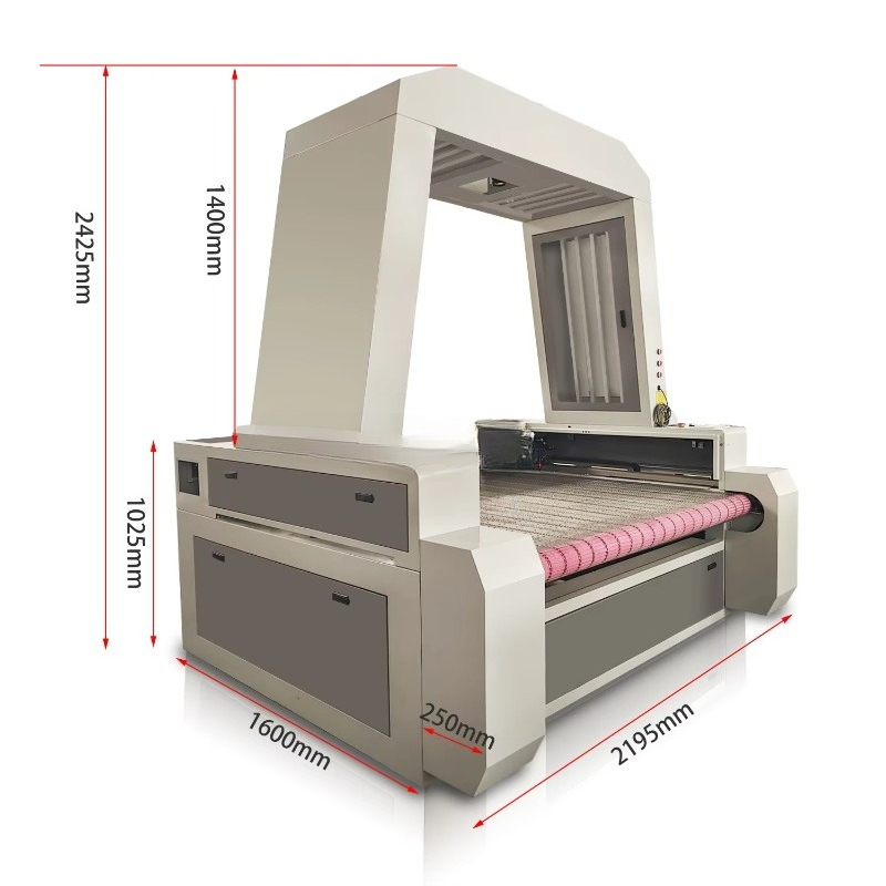 Industrial Laser Fabric Cutter - Mesin Pemotong Laser Kamera CCD 1610