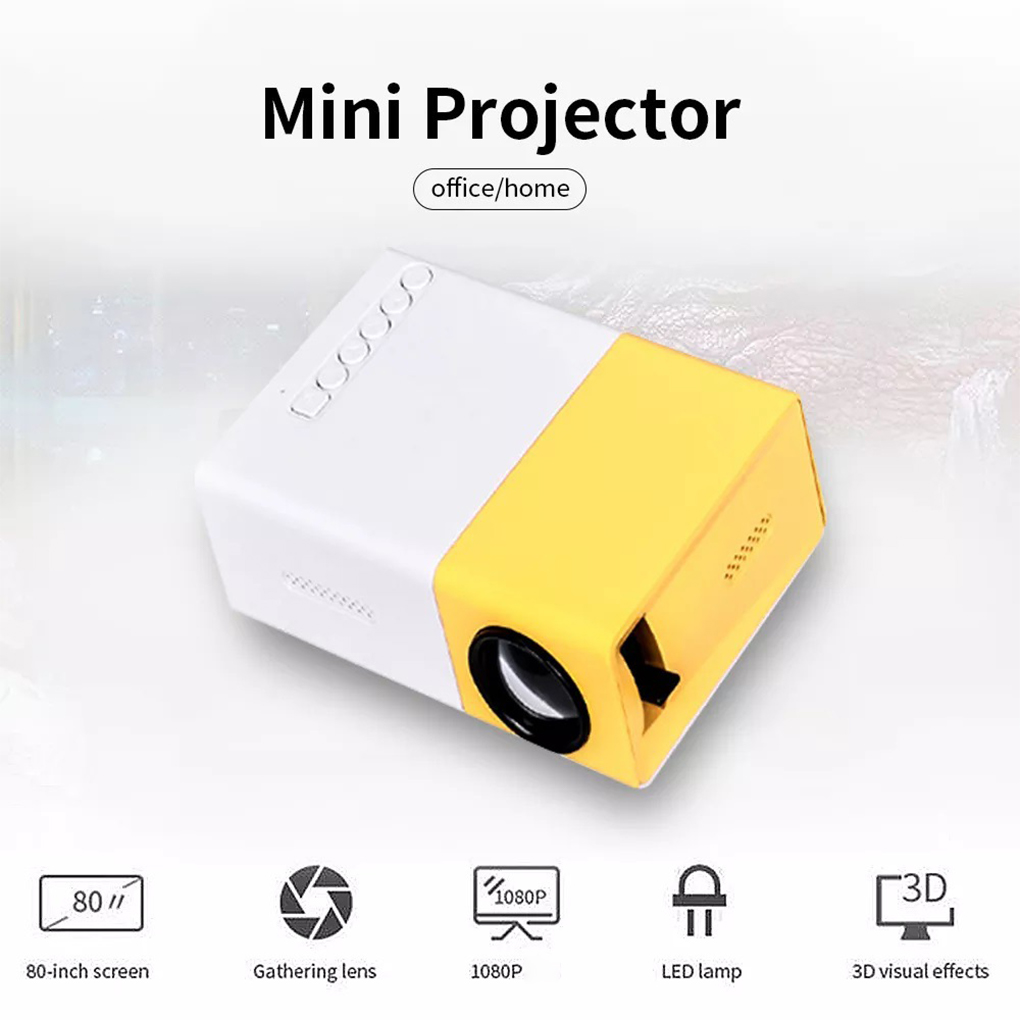 Industrial Laser Projector - YG300 proyektor MINI portabel TV pintar,
