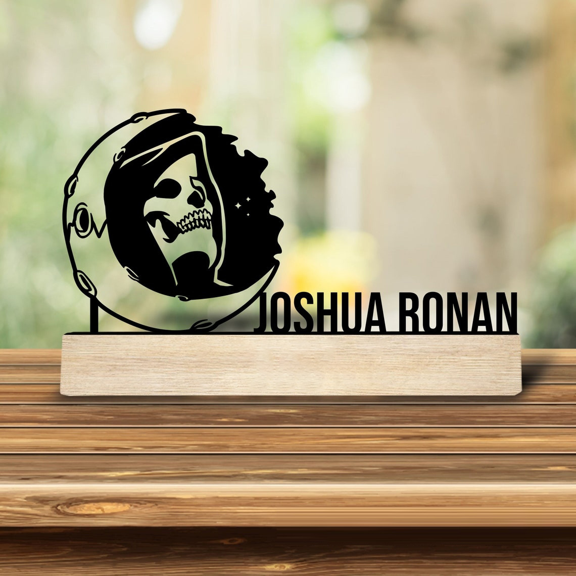 Desktop Laser Engraver - 1 Buah Ornamen Meja Besi Personalisasi