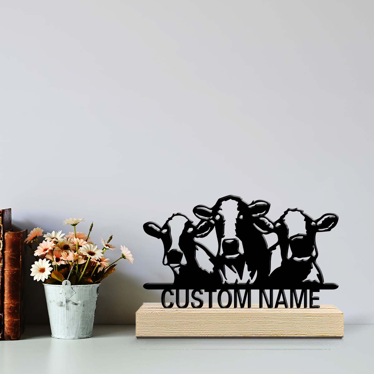 Desktop Laser Engraver - 1 buah Ornamen Meja Besi Personalisasi