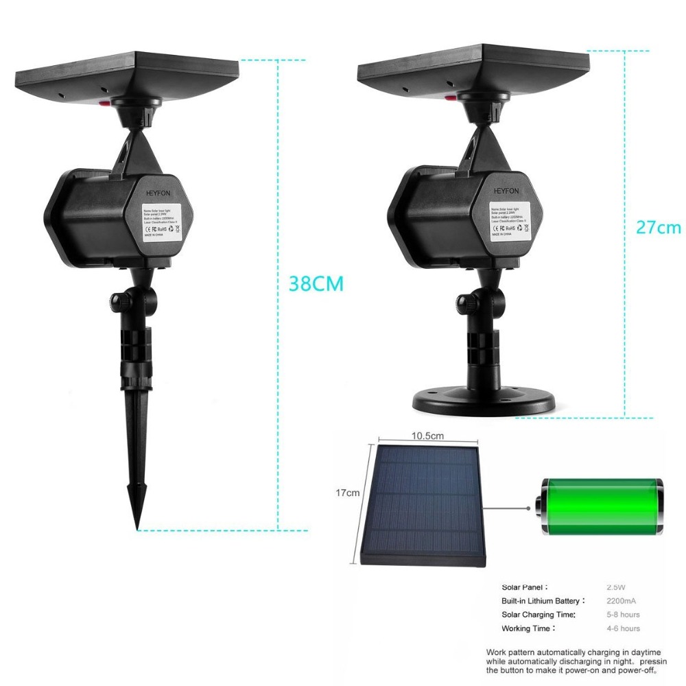 Lampu Lanskap Tenaga Surya LED - Industrial Laser Projector ulasan dan harga