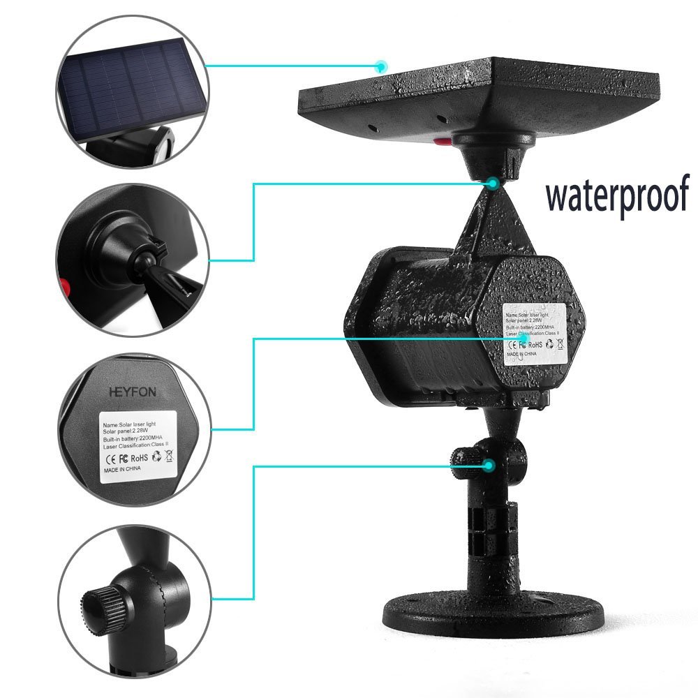 Lampu Lanskap Tenaga Surya LED - Industrial Laser Projector ulasan dan harga