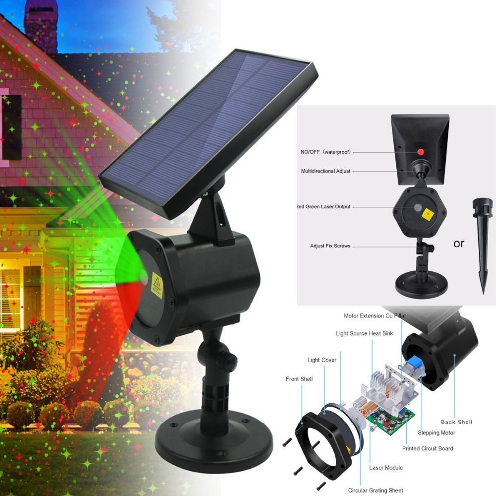 Lampu Lanskap Tenaga Surya LED - Industrial Laser Projector ulasan dan harga